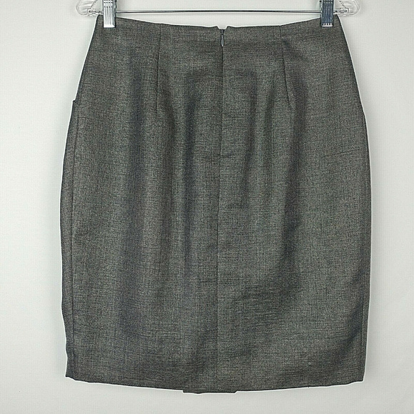 GIORGIO ARMANI WOOL Blend Bow A-Line Career Skirt - Picture 2 of 8